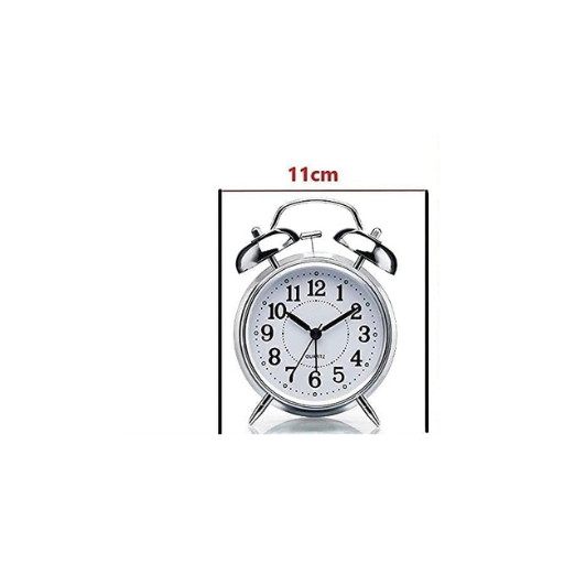 Silver & Copper Small Bell Clock