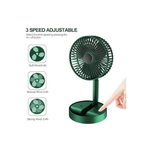 Telescopic folding fan