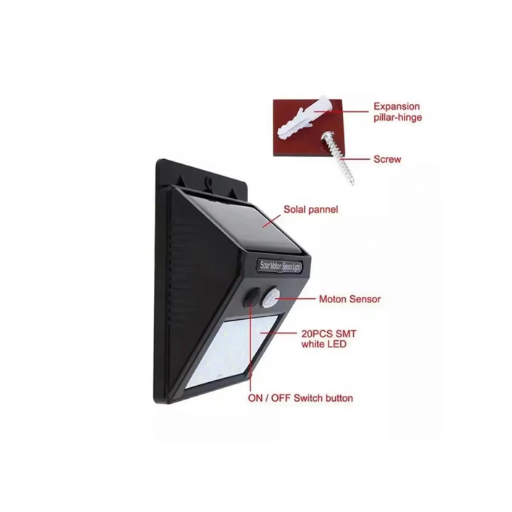 Solar sensor wall light