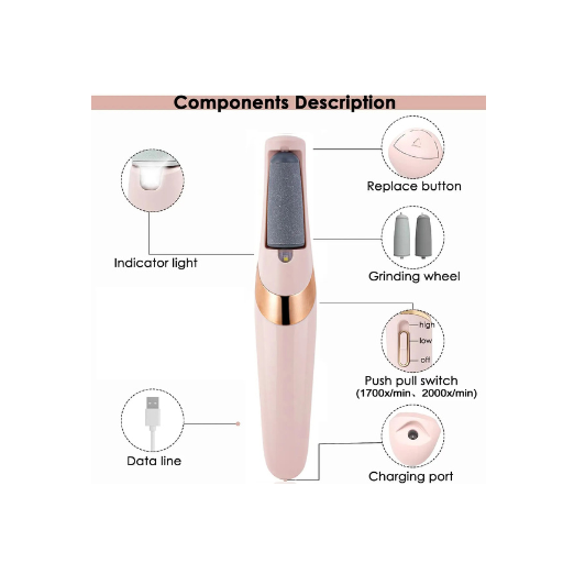 Flawless pedi electronic tool foot filer