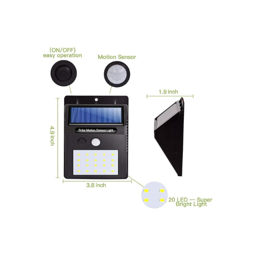 Solar sensor wall light