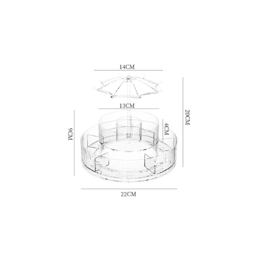 360 Rotating Makeup Organizer