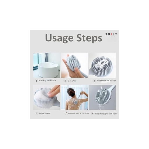 2 In 1 Silicone handle Loofah Brush