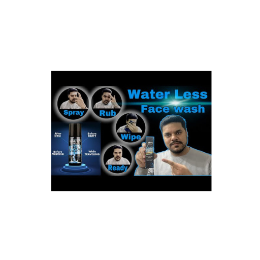 Waterless face wash