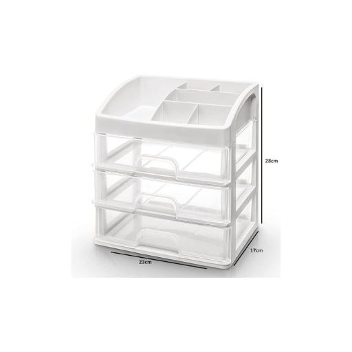 3 Drawer Cosmetic Storage organizer