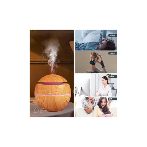 Wood Cool Mist Ultrasonic Humidifier for Room Moisture