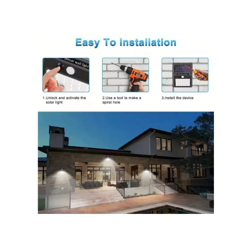 Solar sensor wall light