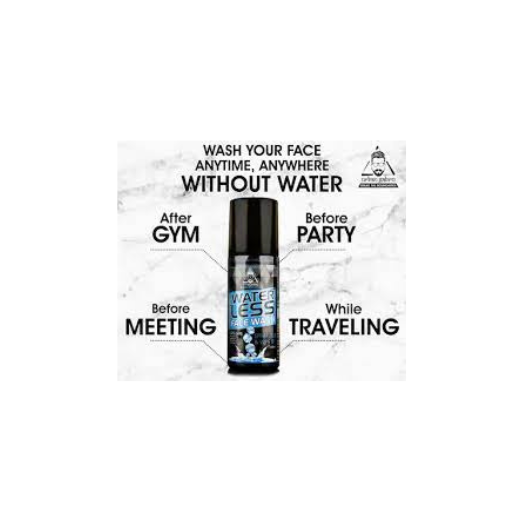 Waterless face wash