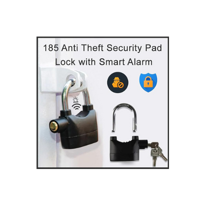 Siren alarm lock