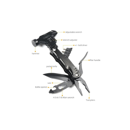 14 in 1 Multitool kit for camping and hiking