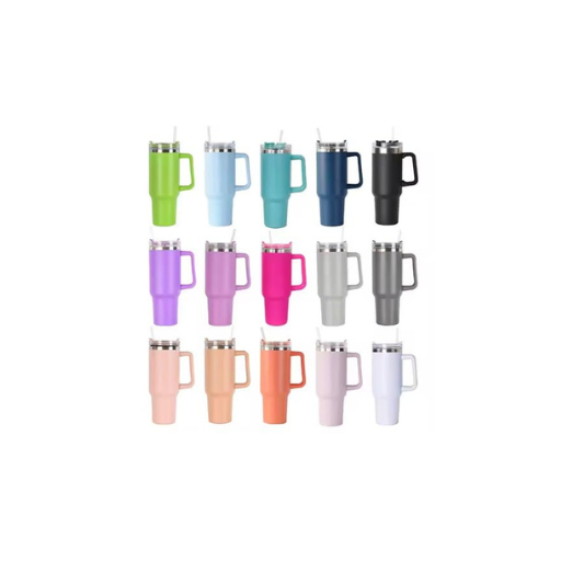 Insulated Stainless Steel Tumbler with Handle