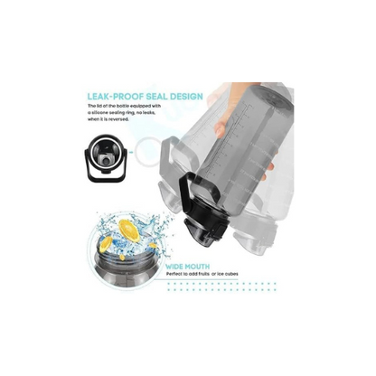 3-in-1 Transparent Water Bottle