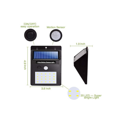Solar sensor wall light