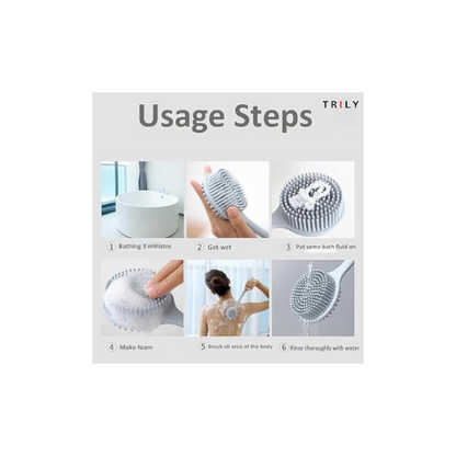 2 In 1 Silicone handle Loofah Brush