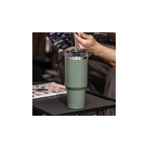 Insulated Stainless Steel Tumbler with Handle
