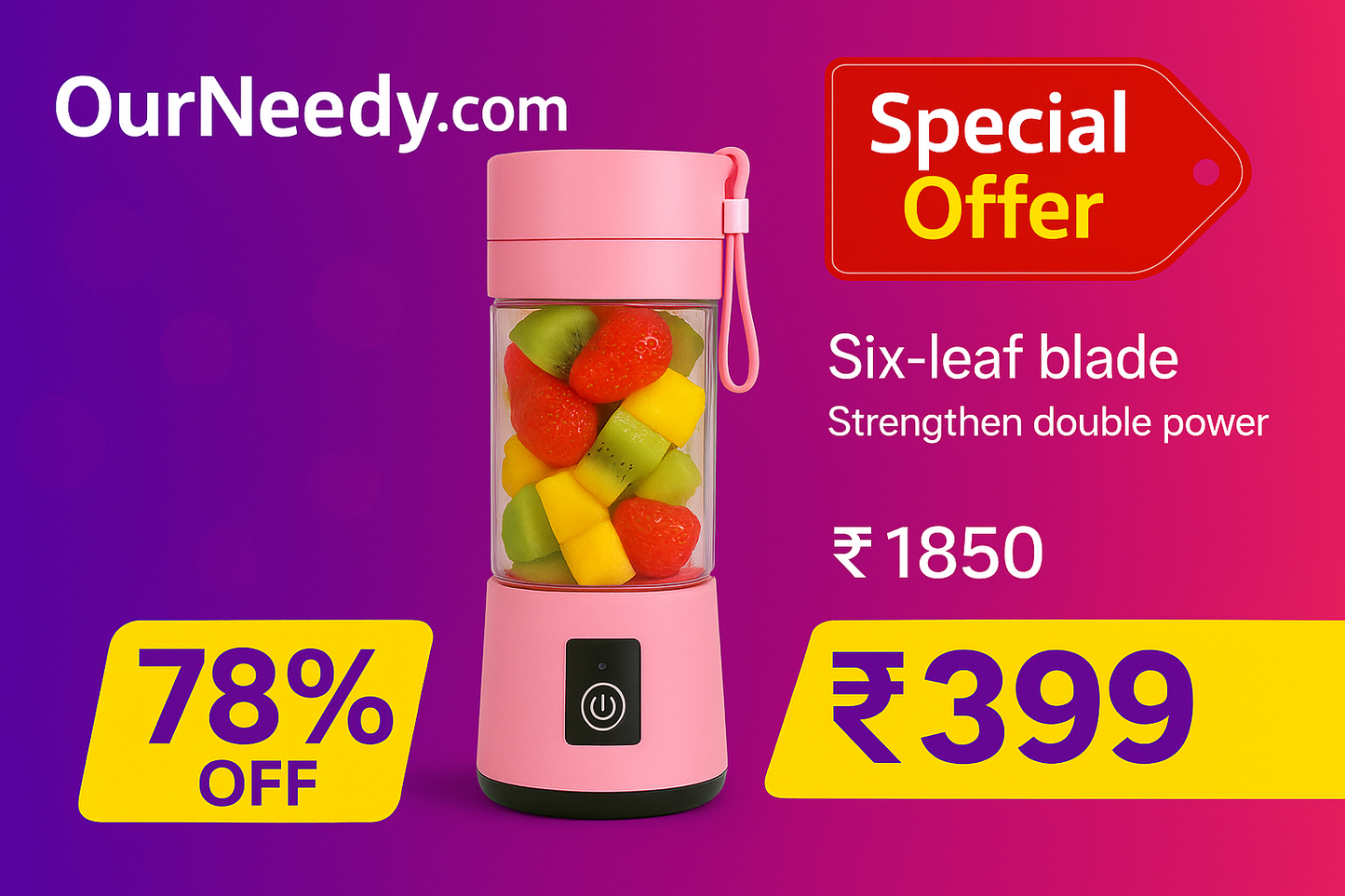 Portable usb juicer blender