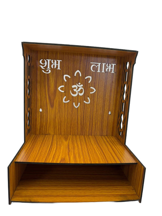 Gifts & Crafts Crafts Wood Crafts, Wooden Boxes, & Wall Signs Mangal Beautiful Wooden Pooja Stand for Home Pooja Mandir for Home Temple for Home and Office Puja Mandir with LED Light