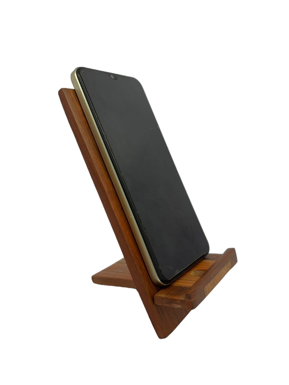Adjustable Wooden Mobile Stand Natural Handcrafted Smartphone Desk Holder for Office Home for All Phones Mobile Phone Holders