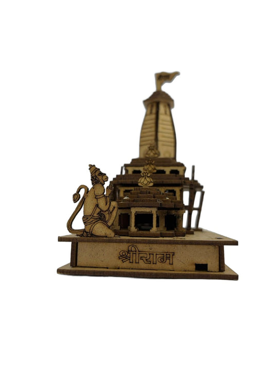 Decorative Ram Mandir Ayodhya 3D Model Temple Ram Janmabhoomi Hindu Mandir Ram Miniature Shrine Gift Car Dashboard