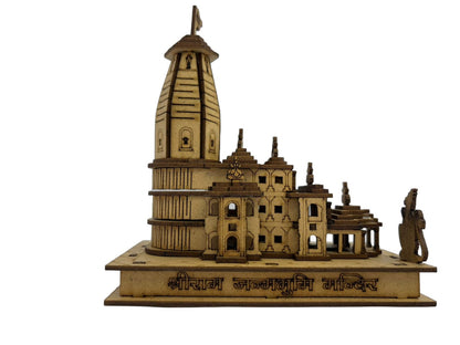Decorative Ram Mandir Ayodhya 3D Model Temple Ram Janmabhoomi Hindu Mandir Ram Miniature Shrine Gift Car Dashboard