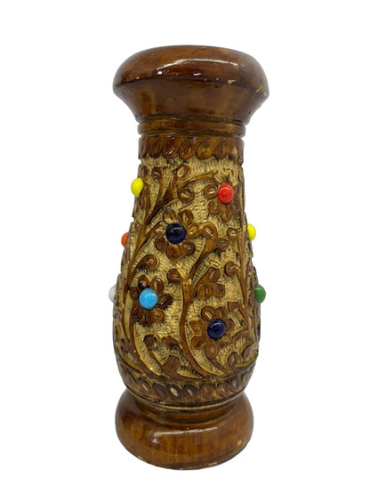 Handmade Round Wood Flower Pot Decor Sets with Rolling Pins & Pastry Boards for Home Styling Wood Style Packing Standard