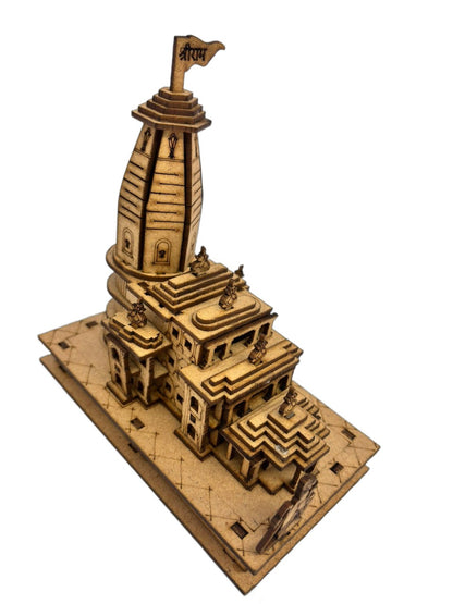 Decorative Ram Mandir Ayodhya 3D Model Temple Ram Janmabhoomi Hindu Mandir Ram Miniature Shrine Gift Car Dashboard