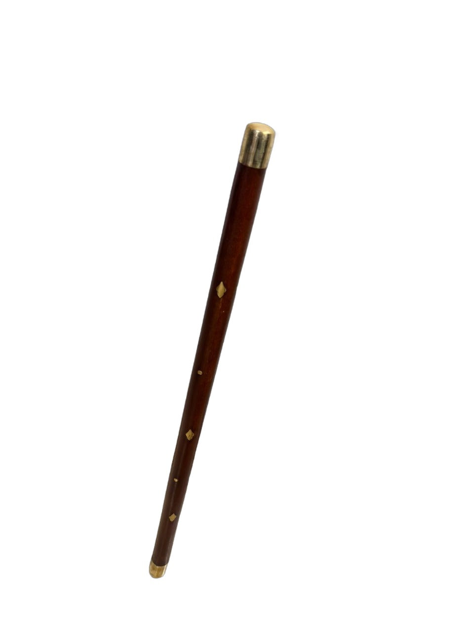 Wooden Brown Walking Stick Sheesham Wood with Brass Work Morning Walk Stick from india manufacturer