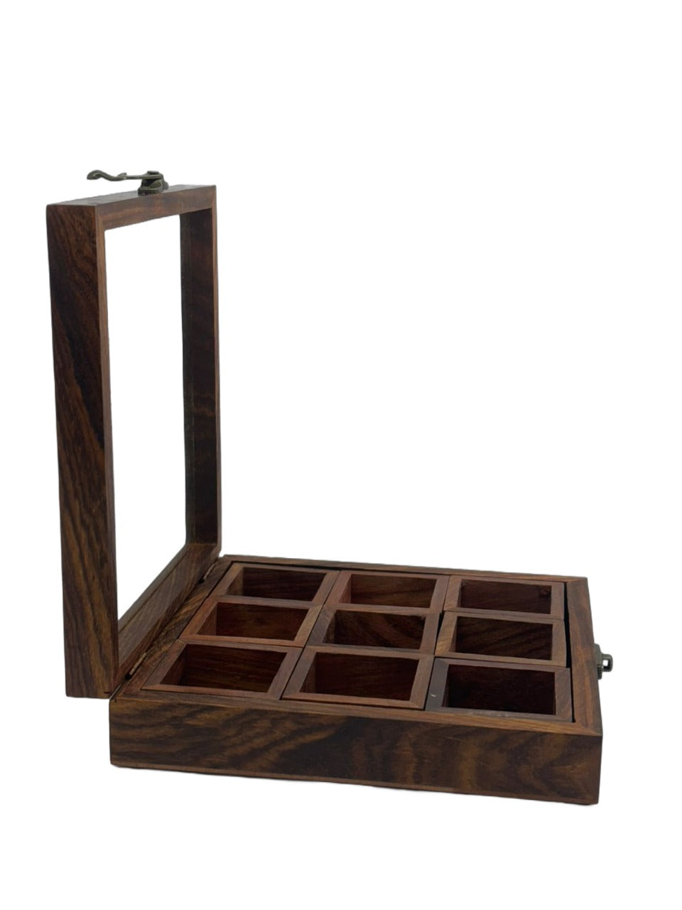 Wooden Mystique Spice Set Wooden, Glass