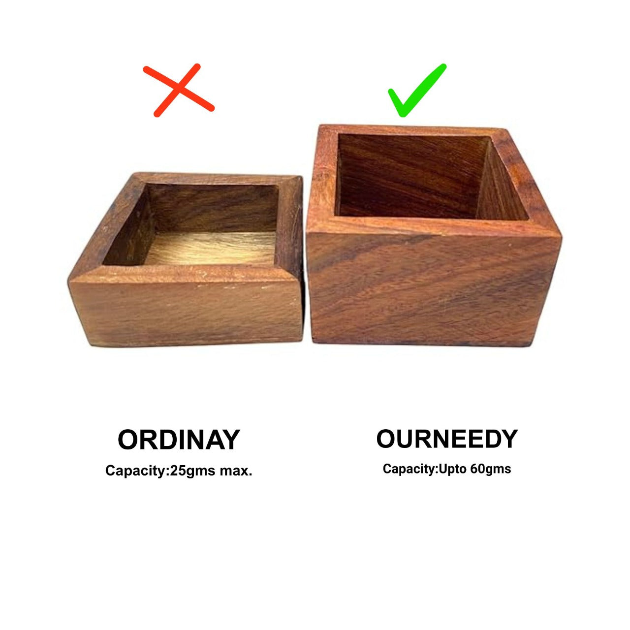 Wooden Mystique Spice Set Wooden, Glass