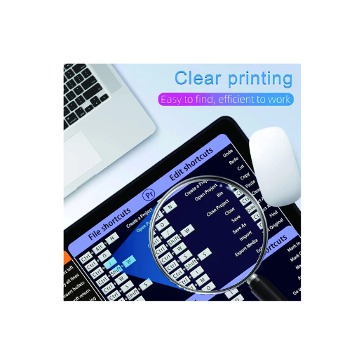 Laptop shortcut keyboard mat