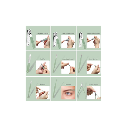 16 in 1 Stainless Steel Professional Manicure & Pedicure Kit