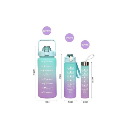 3 In 1 Motivational water bottle